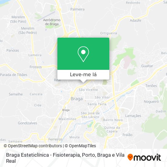 Braga Esteticlínica - Fisioterapia mapa