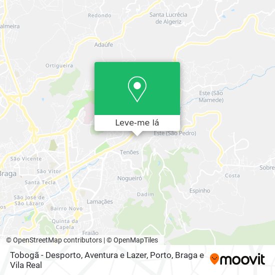 Tobogã - Desporto, Aventura e Lazer mapa