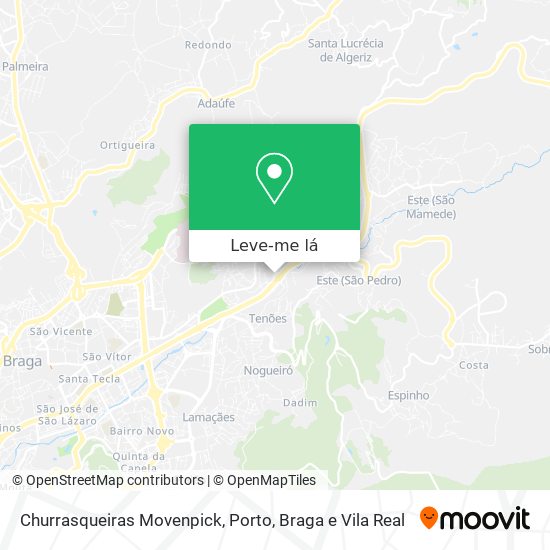 Churrasqueiras Movenpick mapa