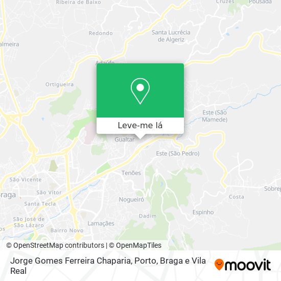 Jorge Gomes Ferreira Chaparia mapa