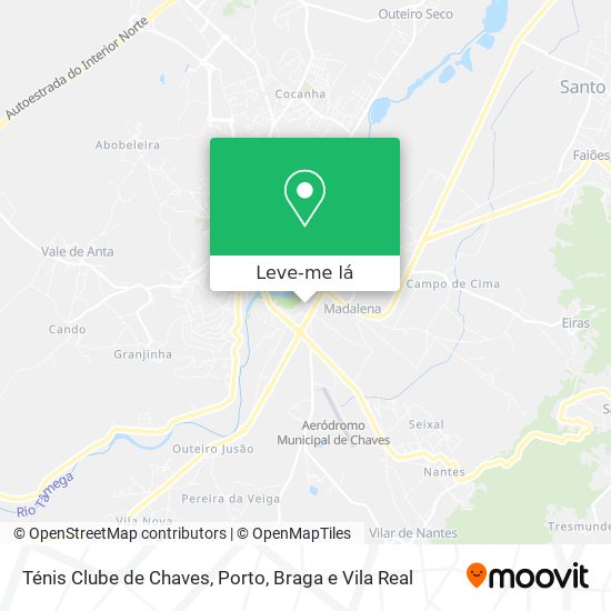 Ténis Clube de Chaves mapa