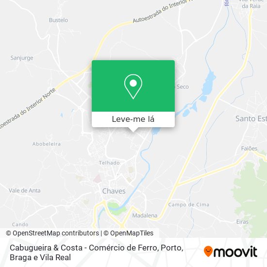 Cabugueira & Costa - Comércio de Ferro mapa
