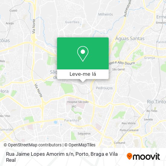 Rua Jaime Lopes Amorim s/n mapa