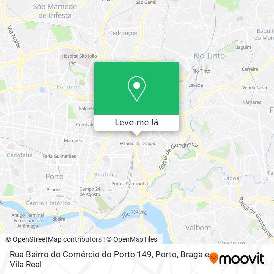 Rua Bairro do Comércio do Porto 149 mapa