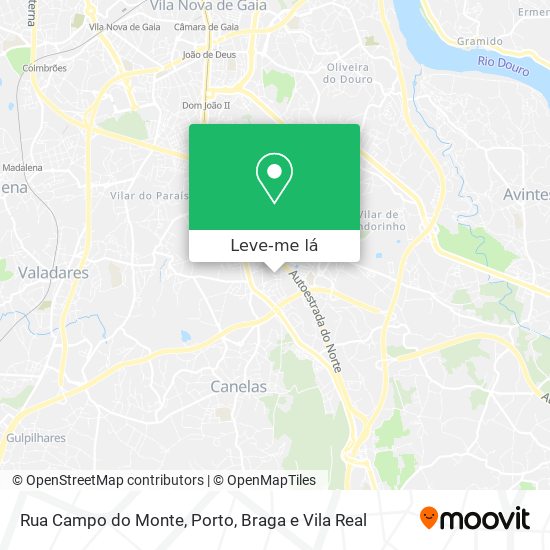 Rua Campo do Monte mapa