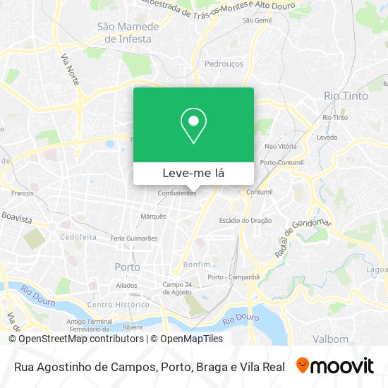 Rua Agostinho de Campos mapa