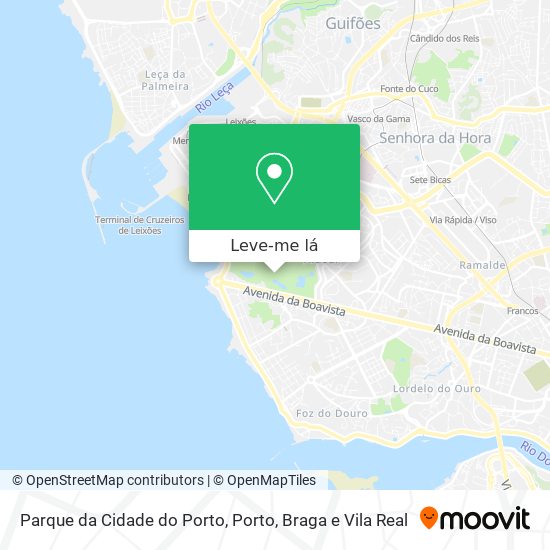Parque da Cidade do Porto mapa