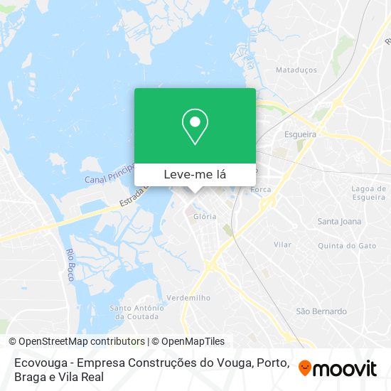 Ecovouga - Empresa Construções do Vouga mapa