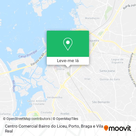 Centro Comercial Bairro do Liceu mapa