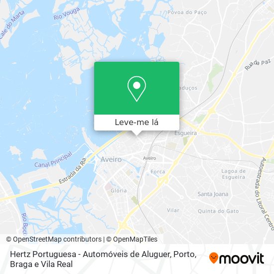 Hertz Portuguesa - Automóveis de Aluguer mapa