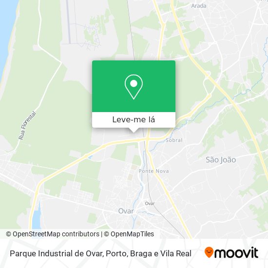 Parque Industrial de Ovar mapa