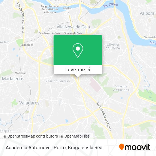 Academia Automovel mapa