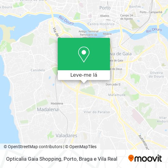 Opticalia Gaia Shopping mapa