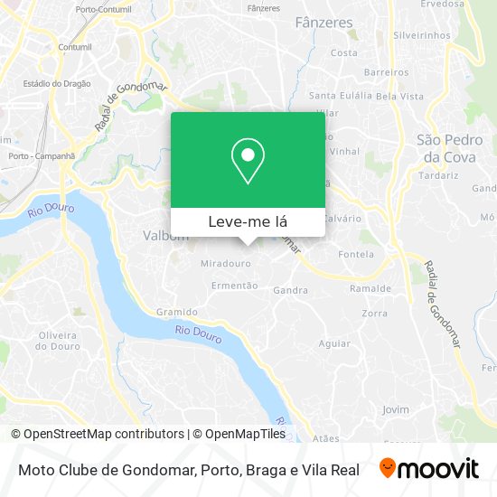 Moto Clube de Gondomar mapa