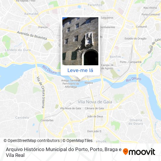 Arquivo Histórico Municipal do Porto mapa