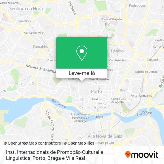 Inst. Internacionais de Promoção Cultural e Linguistica mapa