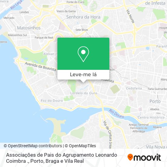 Associações de Pais do Agrupamento Leonardo Coimbra . mapa