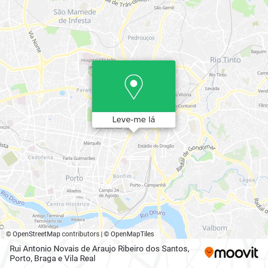 Rui Antonio Novais de Araujo Ribeiro dos Santos mapa