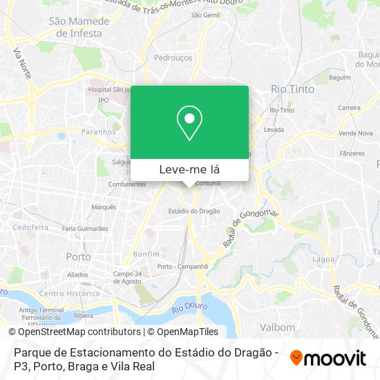 Parque de Estacionamento do Estádio do Dragão - P3 mapa