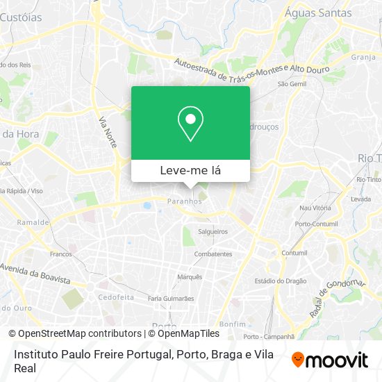 Instituto Paulo Freire Portugal mapa