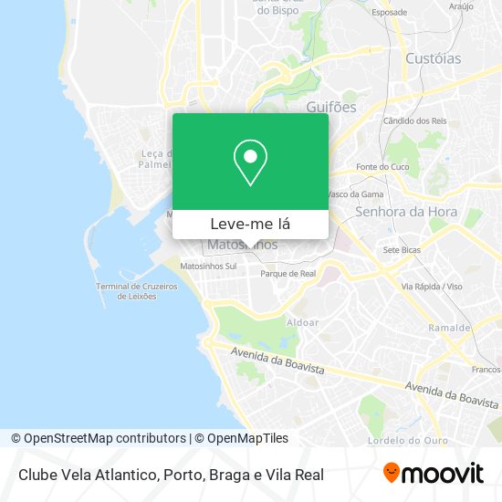 Clube Vela Atlantico mapa
