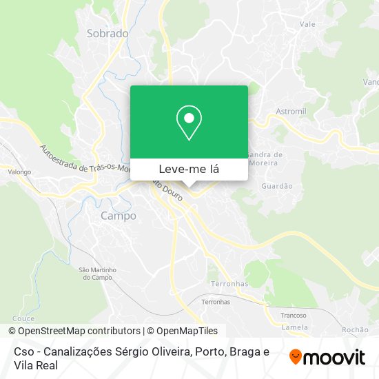 Cso - Canalizações Sérgio Oliveira mapa