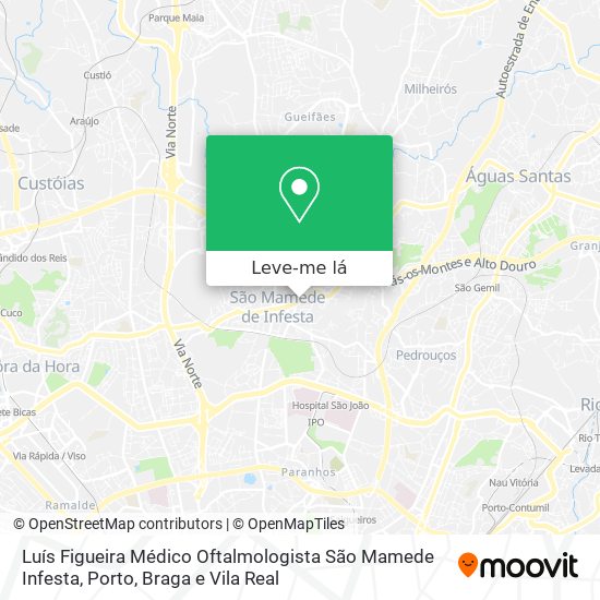 Luís Figueira Médico Oftalmologista São Mamede Infesta mapa