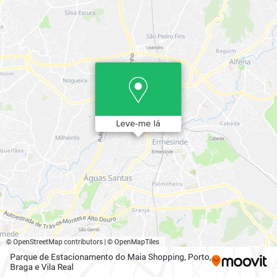 Parque de Estacionamento do Maia Shopping mapa