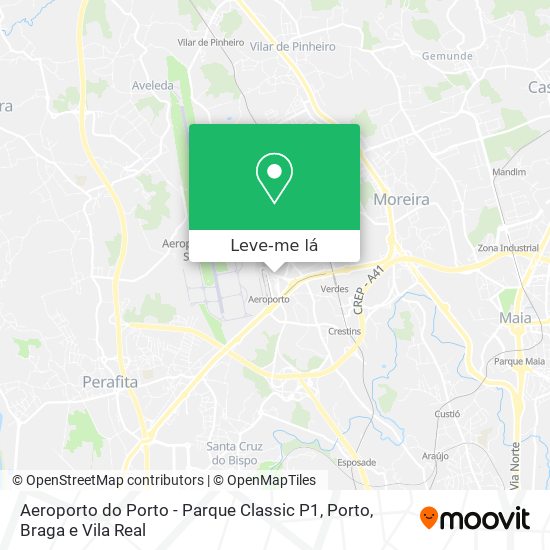 Aeroporto do Porto - Parque Classic P1 mapa