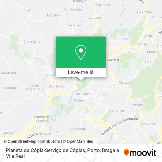 Planeta da Cópia-Serviço de Cópias mapa