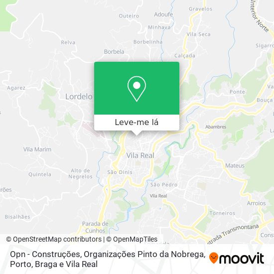 Opn - Construções, Organizações Pinto da Nobrega mapa