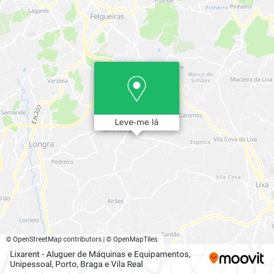 Lixarent - Aluguer de Máquinas e Equipamentos, Unipessoal mapa