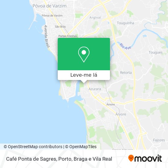 Café Ponta de Sagres mapa