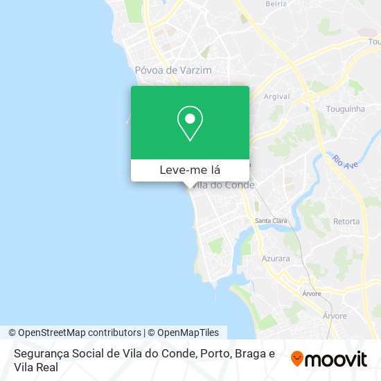 Segurança Social de Vila do Conde mapa