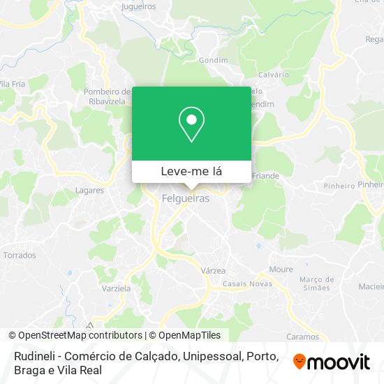 Rudineli - Comércio de Calçado, Unipessoal mapa