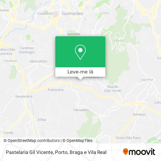 Pastelaria Gil Vicente mapa