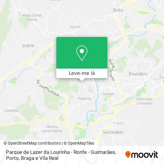 Parque de Lazer da Lourinha - Ronfe - Guimarães mapa