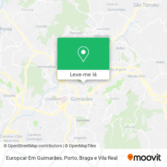 Europcar Em Guimarães mapa