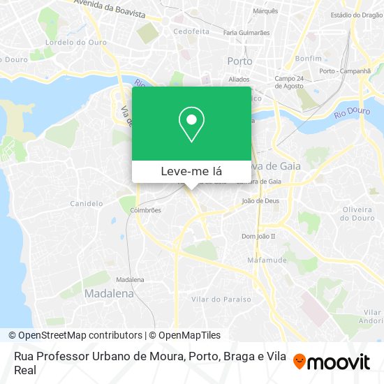 Rua Professor Urbano de Moura mapa