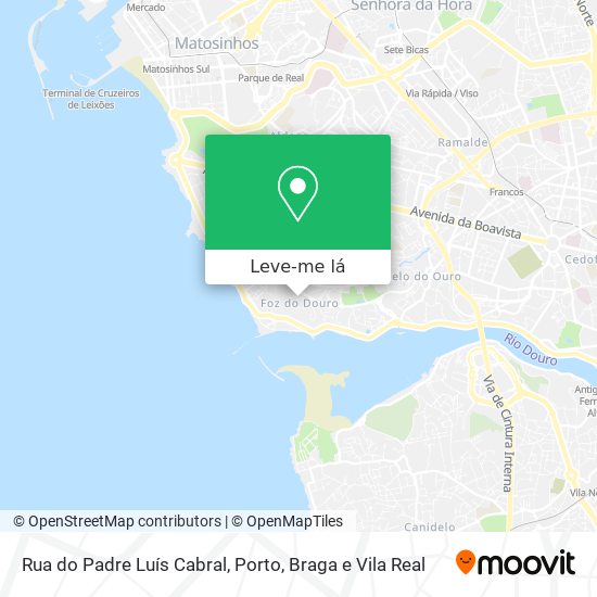 Rua do Padre Luís Cabral mapa