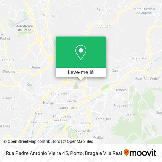Rua Padre António Vieira 45 mapa