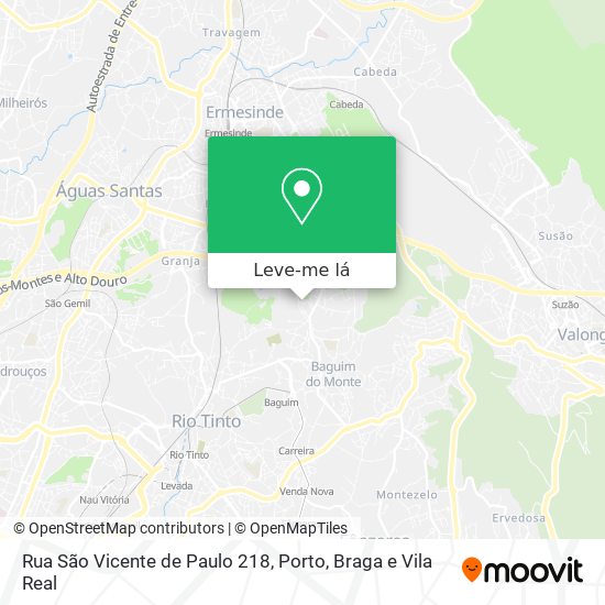 Rua São Vicente de Paulo 218 mapa