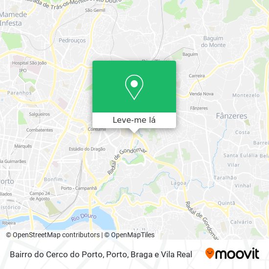 Bairro do Cerco do Porto mapa