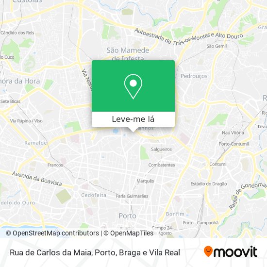 Rua de Carlos da Maia mapa