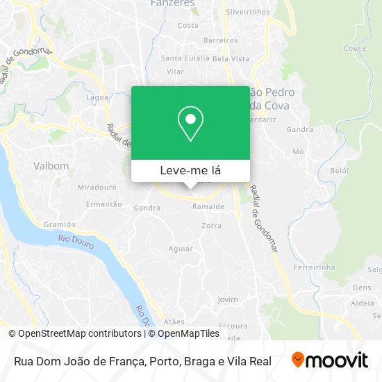 Rua Dom João de França mapa