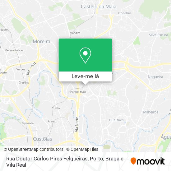 Rua Doutor Carlos Pires Felgueiras mapa