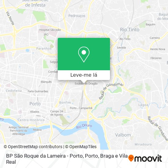 BP São Roque da Lameira - Porto mapa