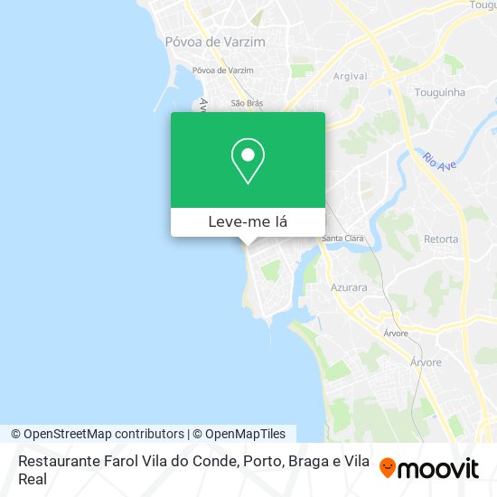 Restaurante Farol Vila do Conde mapa