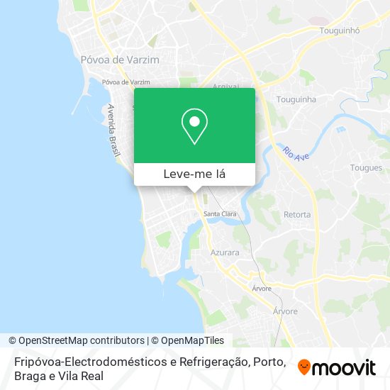 Fripóvoa-Electrodomésticos e Refrigeração mapa