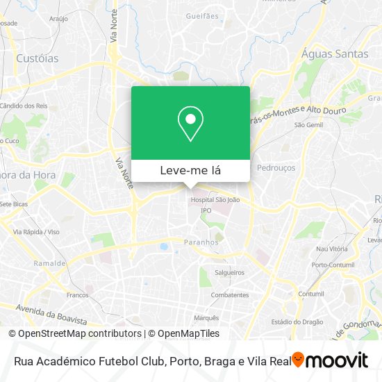 Rua Académico Futebol Club mapa